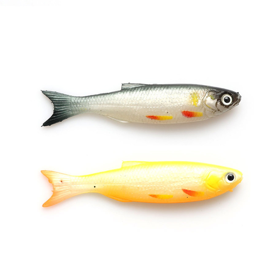 Cheery 9cm 7g 3D Eyes Tuna Trolling Lure Soft Plastic Silicone PVC Bait for Ocean Boat Fishing Snapper Bass Trout Wholesale – Soft Lure – view 4