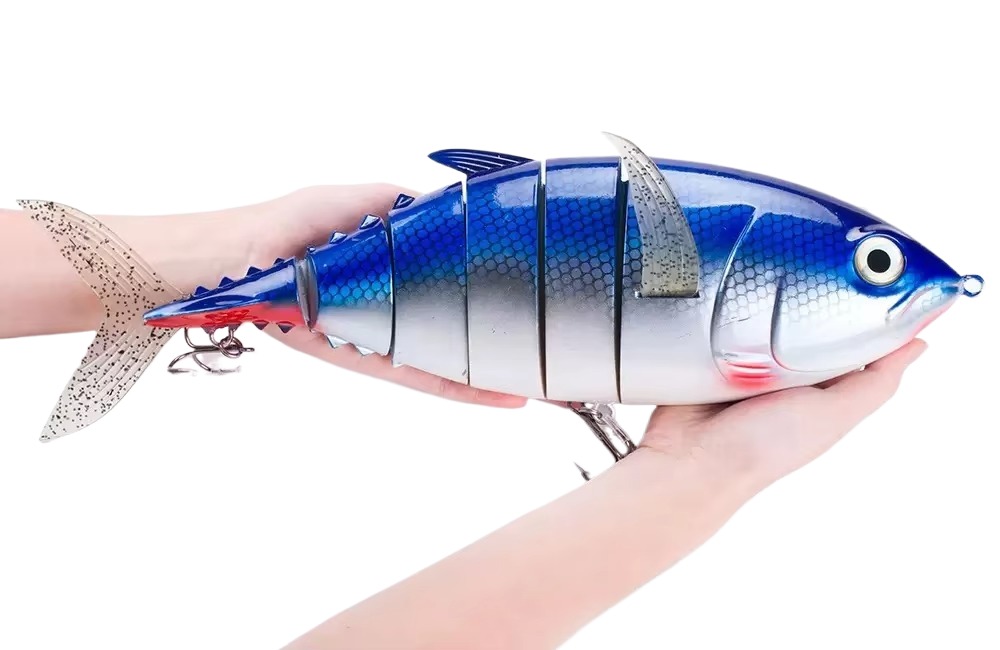 Cheery 16 Inch Trout Fishing Bait 1,000G Multi-Joint ABS Hard Plastic River Sea Fishing Artificial Bait Float Printed Condition – Swimbait – view 3
