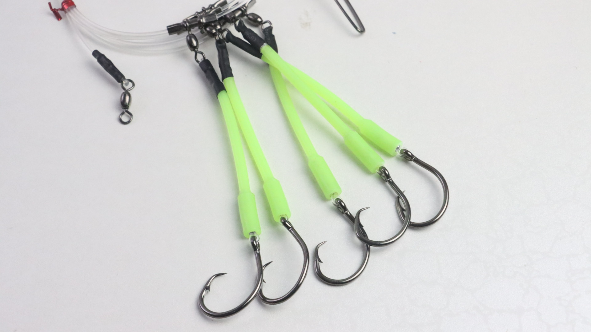 Cheery 5 Demon Circle 6/0 Hooks Midwater Soft Bait Fishing Rig Glow Sleeve Snapper Target Saltwater Fish Ocean Boat Use Fishing – Fishhook – view 2