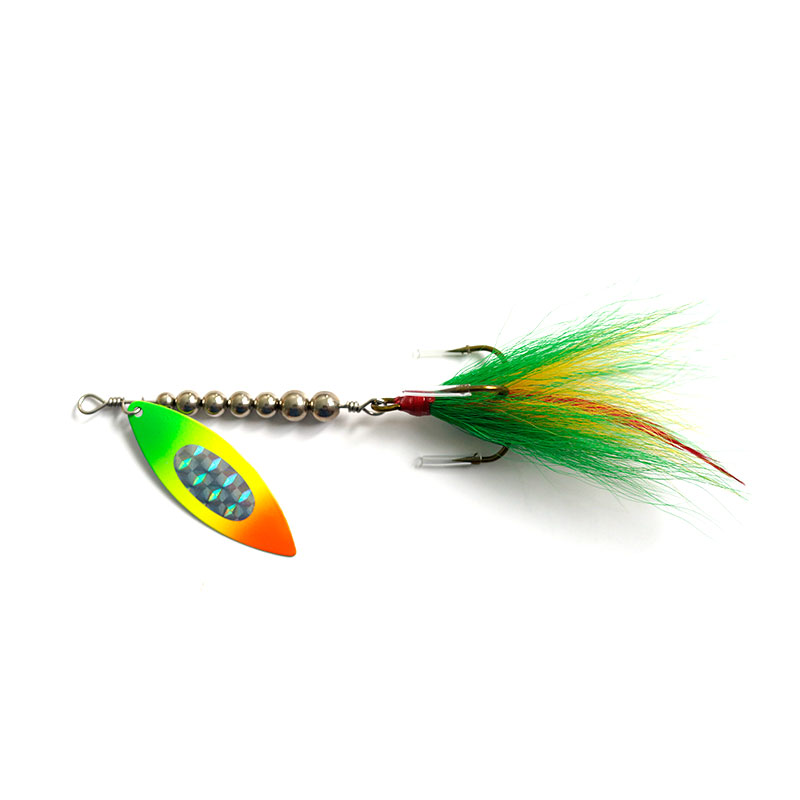 Wholesale Cheery 21g 18mm Multicolor Bass Spinner Baits Factory OEM Lure Fishing Spoons for Perch Trout Rivers Lakes Float – Metal Lure – view 2