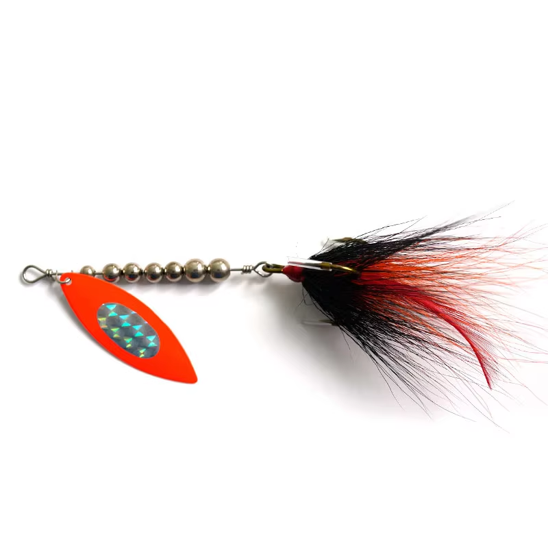 Wholesale Cheery 21g 18mm Multicolor Bass Spinner Baits Factory OEM Lure Fishing Spoons for Perch Trout Rivers Lakes Float – Metal Lure – view 3