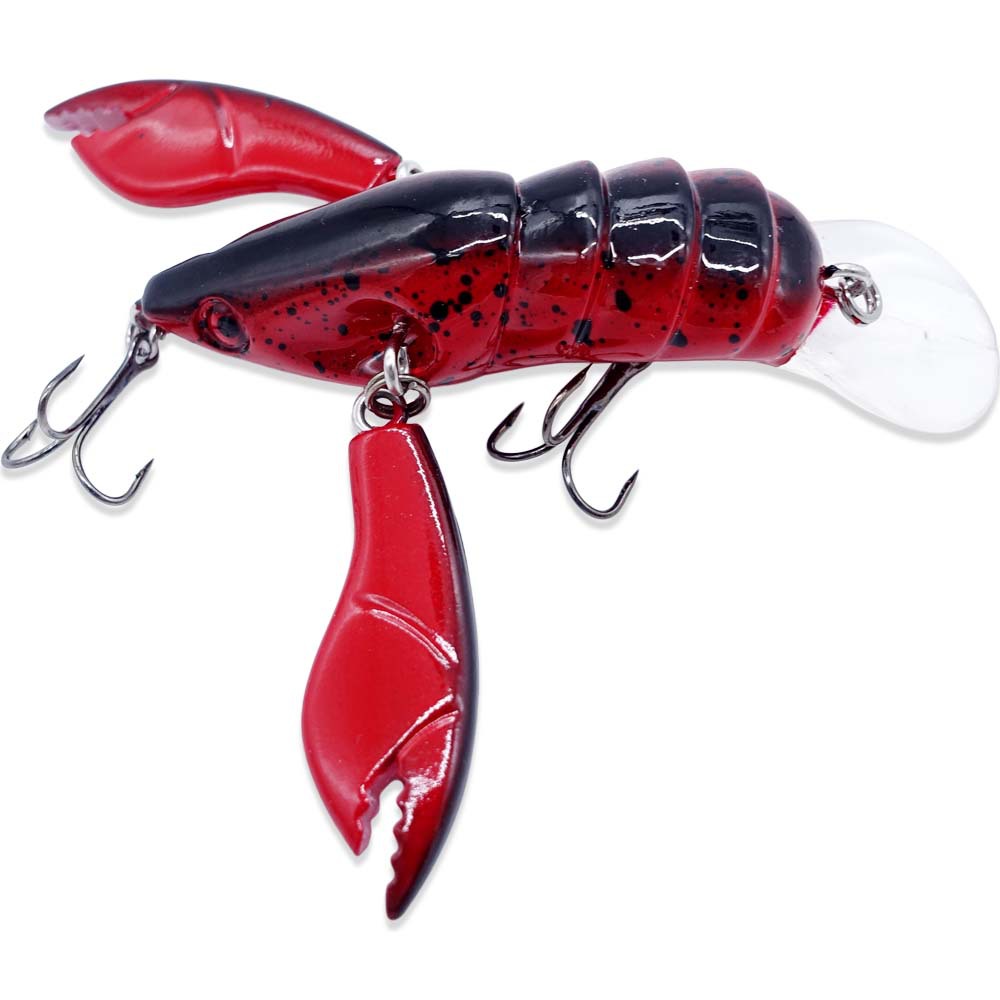 Cross-border Hot-selling Freshwater Crayfish Hard Bait ABS Swing Activity Double Clamp Wholesale River and Lake – Other Hard Lure – view 1
