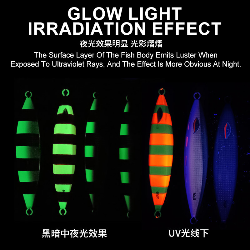 Raptor Phantom Series Slow-shake Iron Plate Deep-sea Boat Fishing Iron Lure Bait 300g400g500g Chapter Red Bait – Metal Lure – view 4