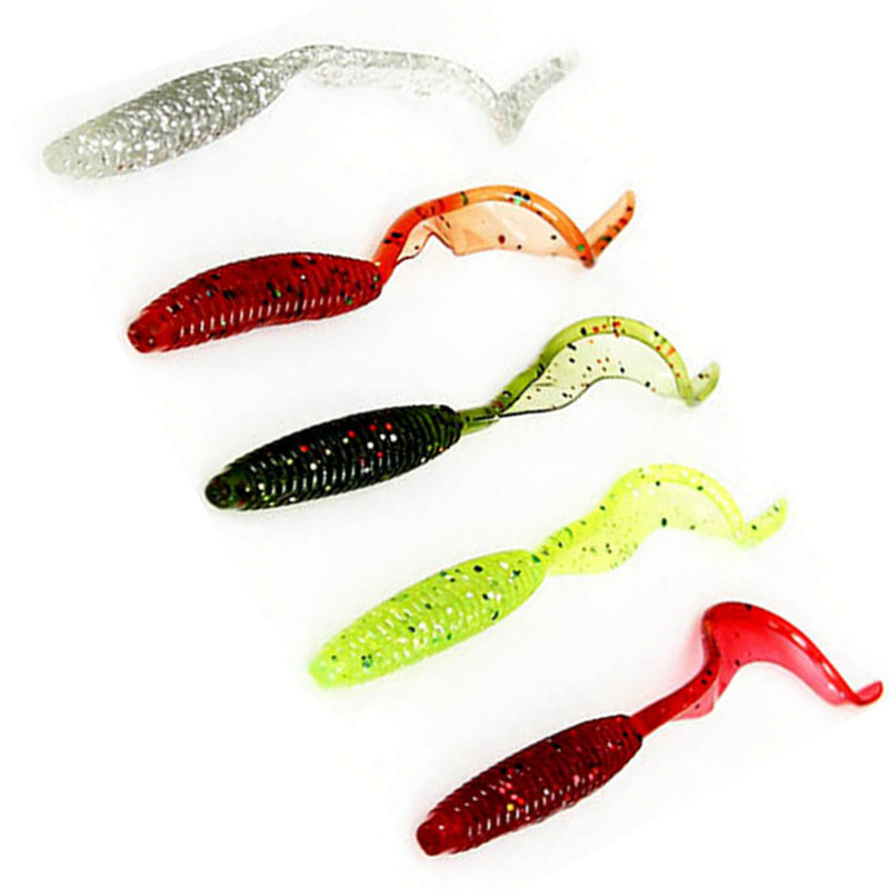 9.5cm Silicone PVC Fishing Lure Single Artificial Soft Bait for Saltwater Fish for River Lake Stream – Worms & Grubs – view 1