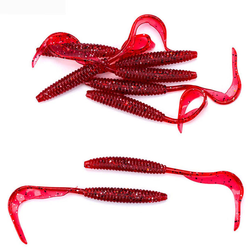 9.5cm Silicone PVC Fishing Lure Single Artificial Soft Bait for Saltwater Fish for River Lake Stream – Worms & Grubs – view 5
