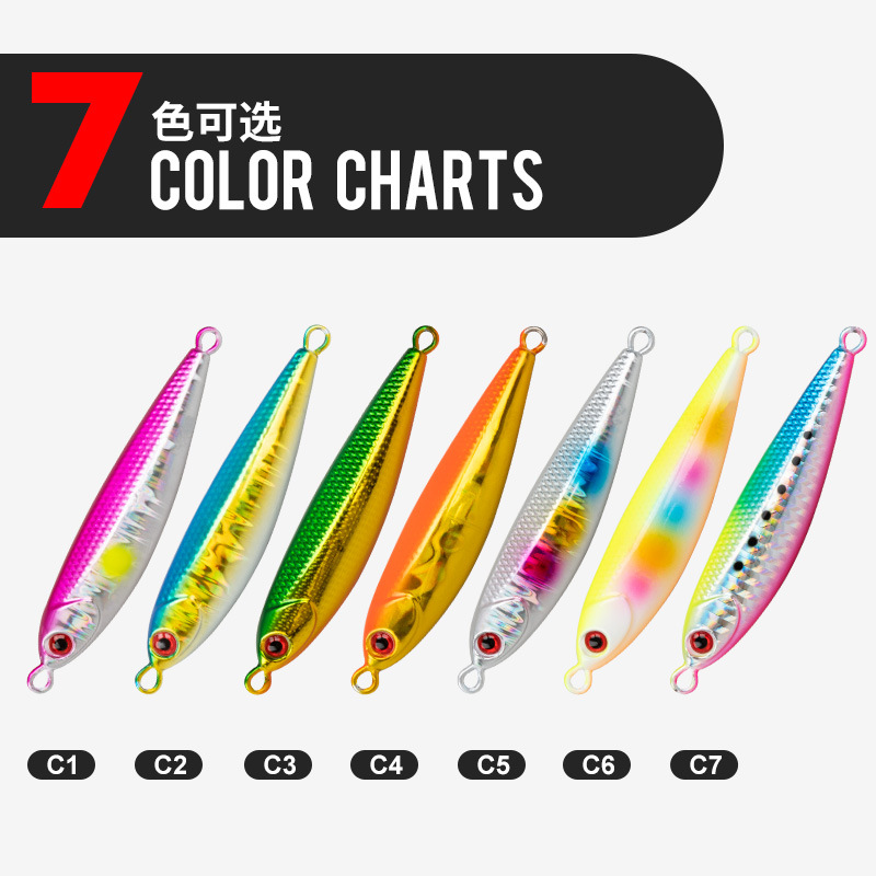 Cheery New Fishing Lures Metal Jigs 60g 80g 100g Slow Pitch Jigging Lure With Glow Zebra Lead Fish Metal Slow Jig – Metal Lure – view 3