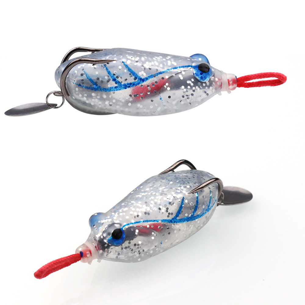 Thunder Frog Blackfish Kill Modification Simulation Lure Bait Thunder Frog Sheet Blood Groove Hook Thorn Head Sequin – Frog – view 3