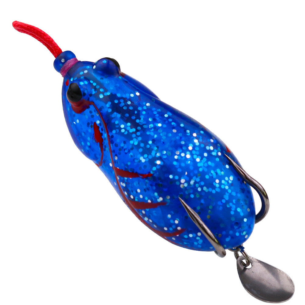 Thunder Frog Blackfish Kill Modification Simulation Lure Bait Thunder Frog Sheet Blood Groove Hook Thorn Head Sequin – Frog – view 5