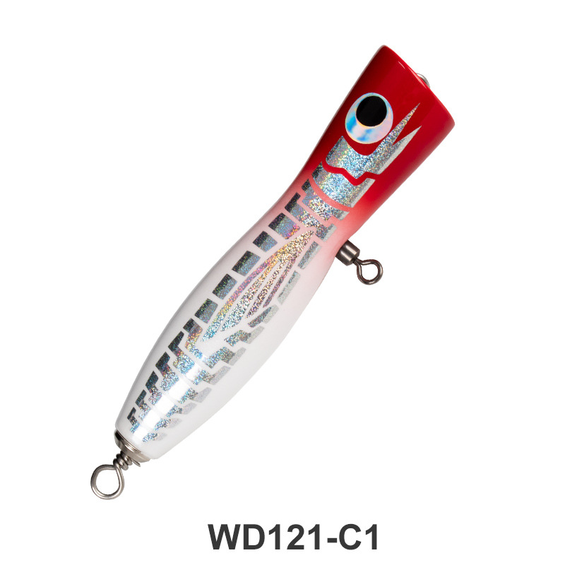 Cheery 35g Heavy Wave Climbing Floating Wood Bait Small Gram Three-Hook Sea and Deep Sea Boat Fishing Lure – Popper – view 3