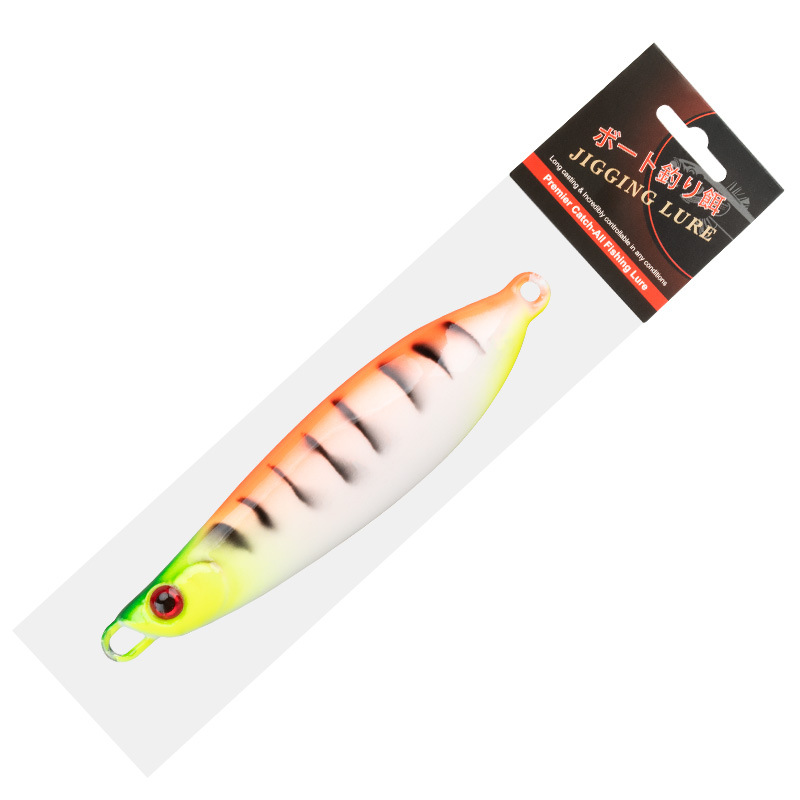 Sea Fishing Small Iron Plate S Biomimetic Snake Shaped Iron Plate Sea Bass Cod Night Light Boat Fishing Iron Plate Bait – Soft Lure – view 3