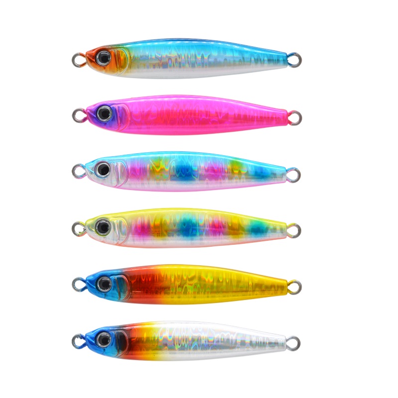 Cheery 28g/45g/60g/80g-Japan Hologram Micro Jig Mini Jig Casting Jig Fishing Jig Lure for Giant Trevally – Metal Lure – view 4