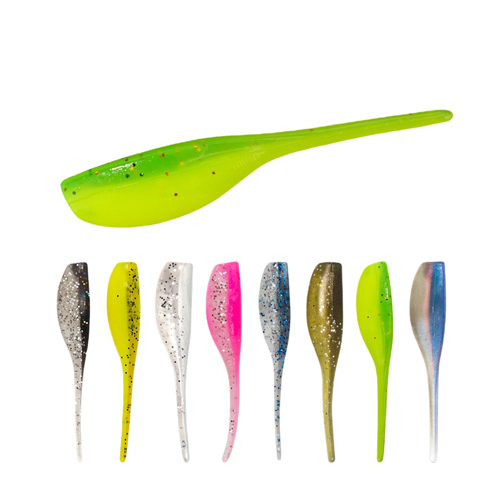 1g 5cm Needle Tail Soft Plastics Lures Jig Soft Plastic Fishing Lure Saltwater Freshwater Fish Bionic Bait – Worms & Grubs – view 1