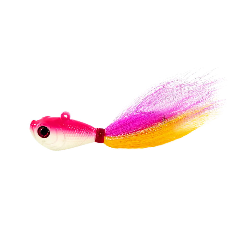168g 6oz Heavy Metal Lure Jig Lead Head Real Feather Saltwater SWIMBAIT Bucktail for Sea Fishing Trout – Metal Lure – view 5