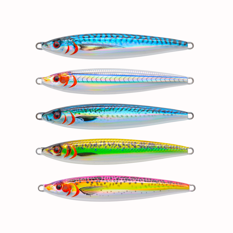 30g40g60g80g100g 3D Printed Mackerel Saltwater Fishing Vertical Jig Barracuda Speed Jig – Metal Lure – view 1