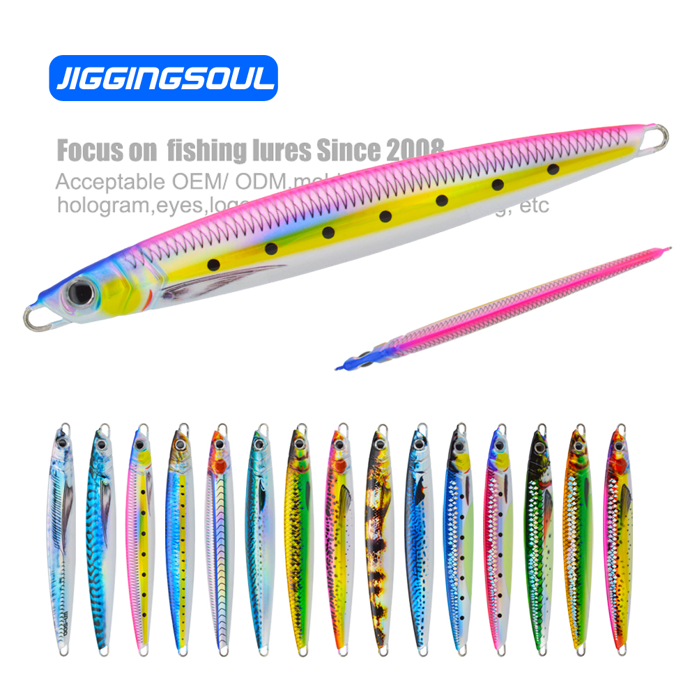 40G 60G 80G 100G 120G 150G SALTWATER SEA FISHING HARD FISHING LURE FAST JIGGING FISHING LURE METAL JIG RIVER – Metal Lure – view 3