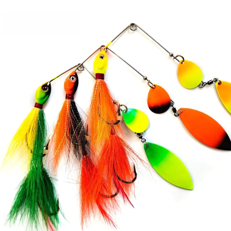 21g Willow Blades Metal Lure Top Freshwater Rotating Bass Trout Fishing In-line Spinner – Metal Lure – view 1