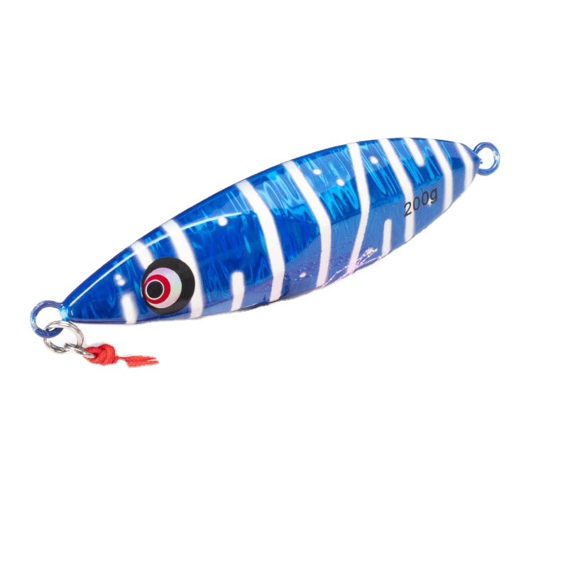 150g Slow Fall Sinking Jigging Lures Twin Assist Hooks Luminous Hard Bait Metal Jigs Saltwater Fishing Lure – Metal Lure – view 1