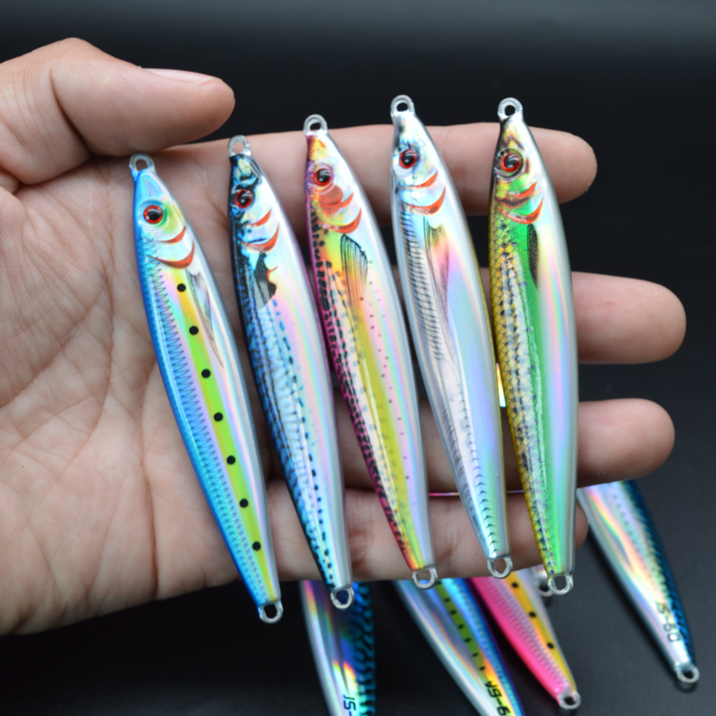 30g40g 3D Printed Fishing Lure Saltwater Fishing Vertical Jig Fast Quick Sinking Artificial Bait Barracuda – Metal Lure – view 5