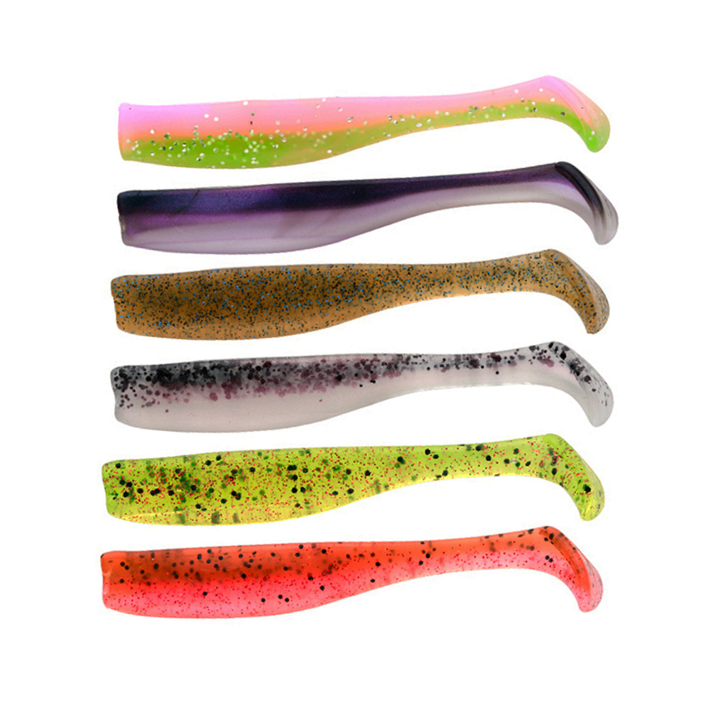 Cheery 70mm 2.3g Floating Soft Fishing Paddle Tail Lure Slim Swim Bait T Tail Soft Plastic Fishing Lure – Worms & Grubs – view 2