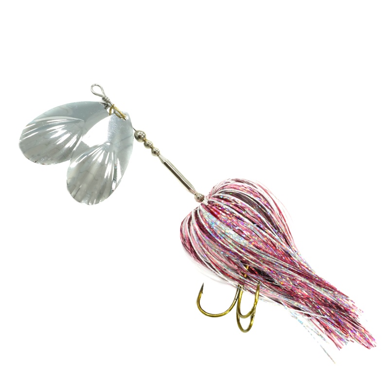 CHEERY 22CM 45g Spinner Bait Musky 45g Magnum Tinsel Brass Metal Spoon Fishing Lure Seasky – Spoon & Spinner – view 2