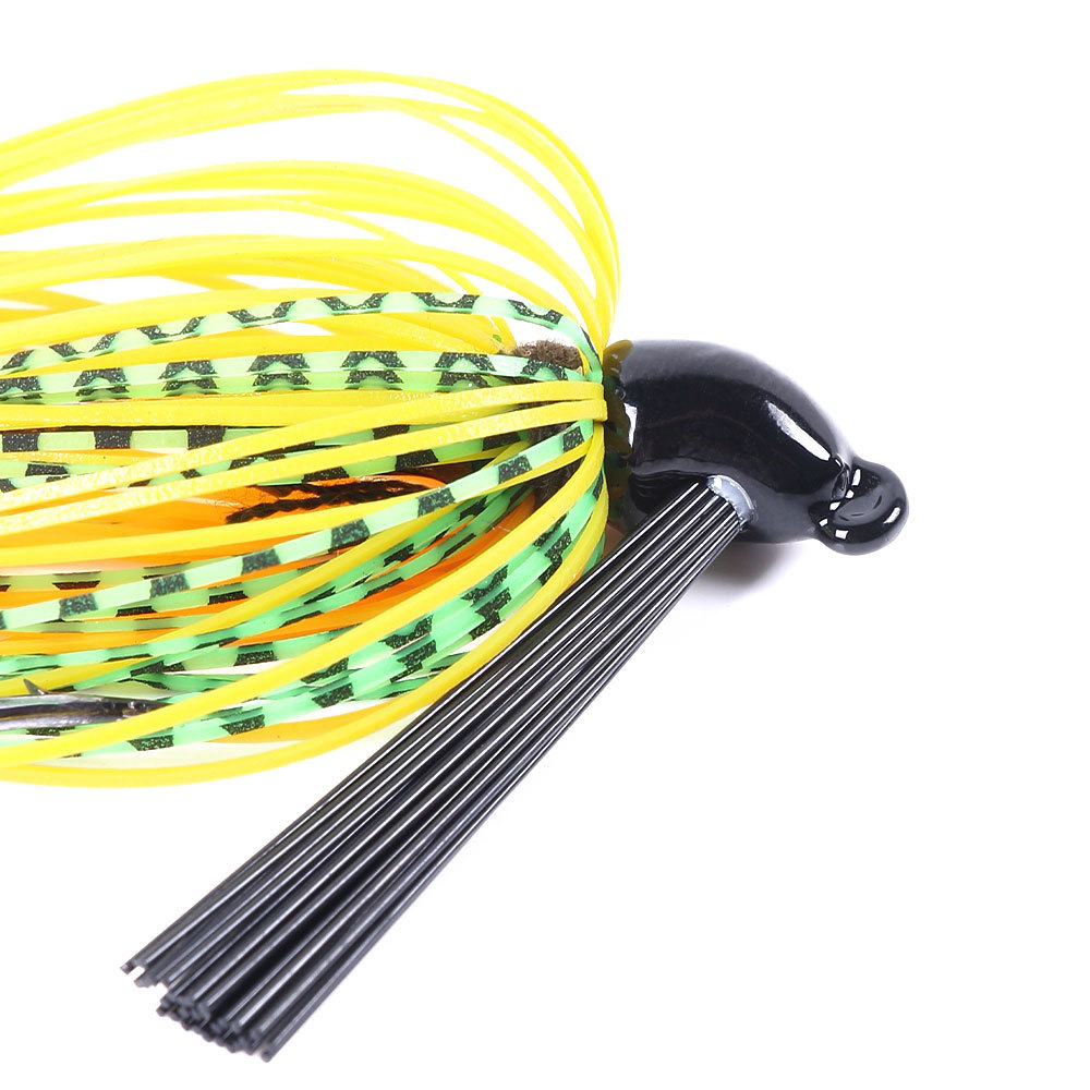 10g Metal Lure Lead Sinking Bass Pike Freshwater Fishing Jig Head Hook – Octopus Skirt – view 5