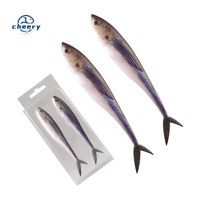 CHEERY 3D Printed Silicone Soft Bait Swim Bait Fishing Lure for Zander & Pike-Lake & River Use – Worms & Grubs – view 1