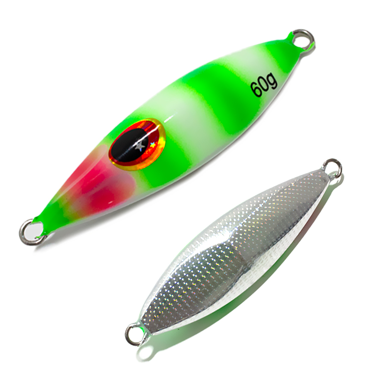 CHEERY Slow Bee Slow Pitch Jig 10g-150g UV Luminous Shore Casting Jigging Spoon Lure Glow Saltwater Fishing Lure – Metal Lure – view 3