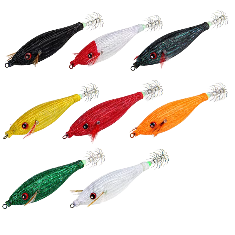 10g with Shrimp Bag Luminous Rattle Squid Jig Fishing Wood Shrimp Lure Squid Cuttlefish Jigs Lures – Wood Shrimp – view 1