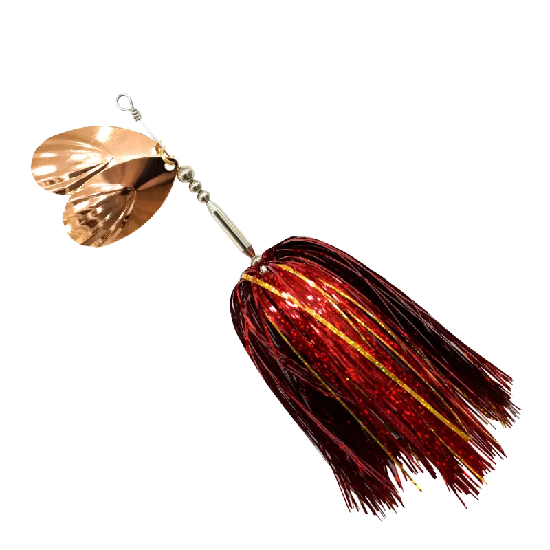 Hot Selling 45g 22cm Artificial Hard Bait Printed Metal Spoon Tinsel Fishing Lure for Musky Made of Copper – Metal Lure – view 1