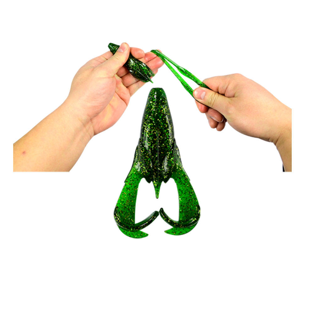 Cheery 15.5g Soft PVC Silicone Frog Lure 90mm Top Water Fishing Bait Artificial Plastic for Marlin 2pcs Per Pack for River – Soft Lure – view 5