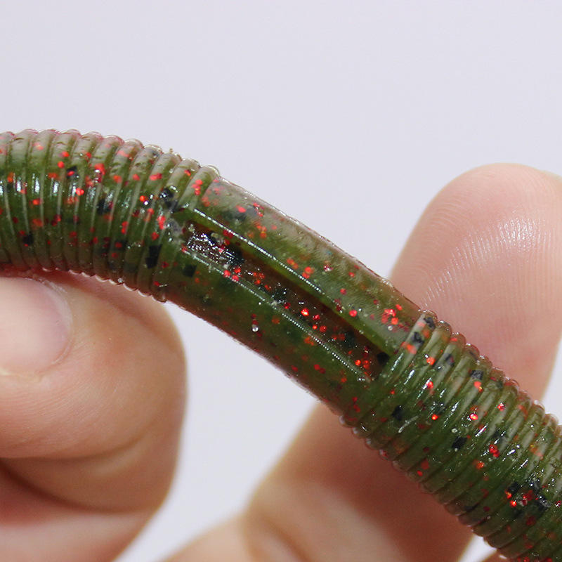 Cheery 13.5cm 10g Senko Worm Soft Plastic Lure Texas Rig Lure Senco Maggot Salty Baits for Freshwater Fishing 50mm Size – Worms & Grubs – view 4