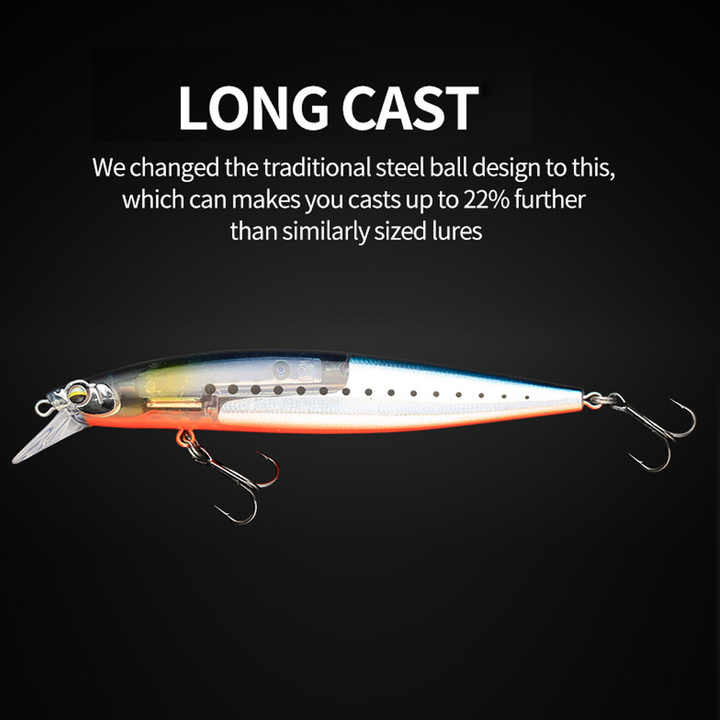 130mm 18.5g New Scales Flashing Minnow Lures Floating Jerkbait Short Tongue Plastic Fishing Fure Long Casting for Bass Trout – Soft Lure – view 5