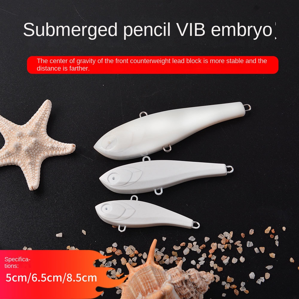 Wholesale Artificial Hard Vibration Bait Unpainted Blank VIB Fishing Lures – Other Hard Lure – view 4