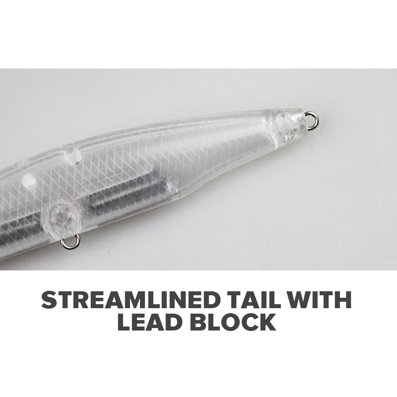 Lures Fishing Unpainted Plastic Lure Blank Bodies Artificial Hard Bait Sinking Pencil Bait Lure Body – Pencil – view 5