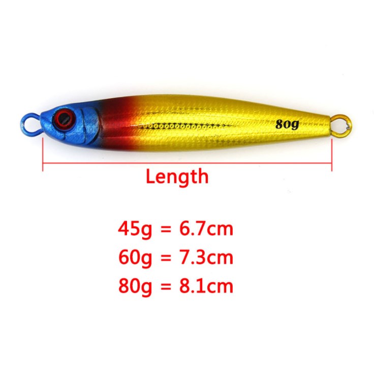Japan Quality Lead Fish 45g 60g 80g Slow Pitch Metal Jig Fishing Lure – Metal Lure – view 3