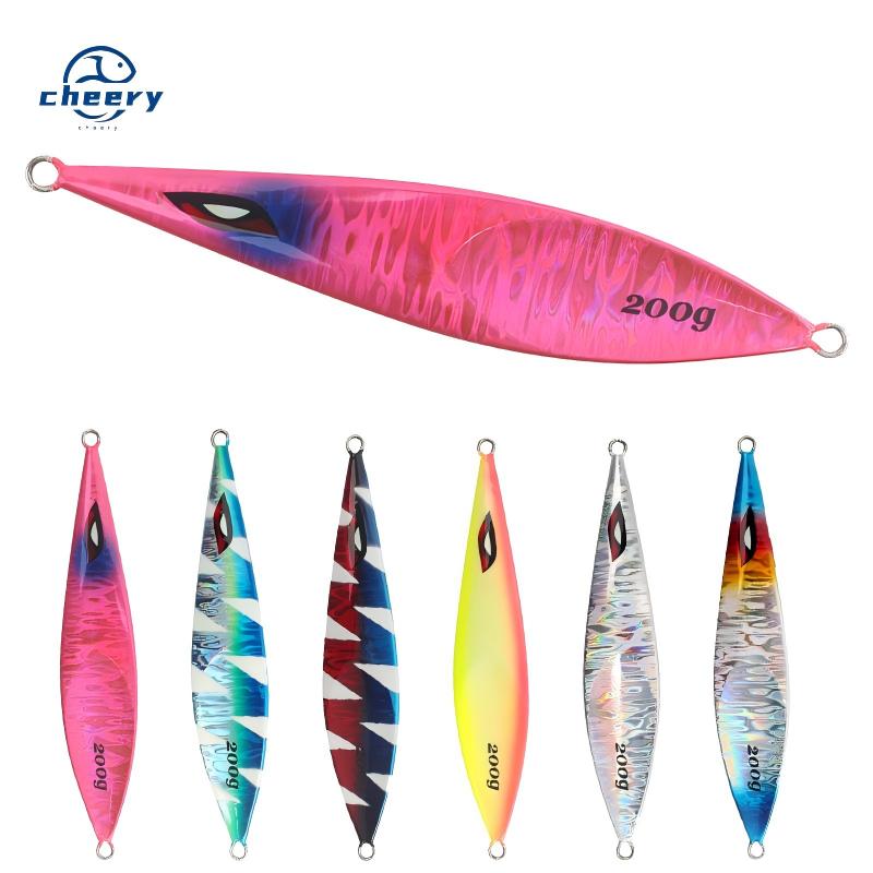 CHEERY New Slow Sinking Jigs 150g 250g 300g Slow Jigging Metal Jig Heavy Metal Lures Fishing Saltwater Fishing Lures – Metal Lure – view 1