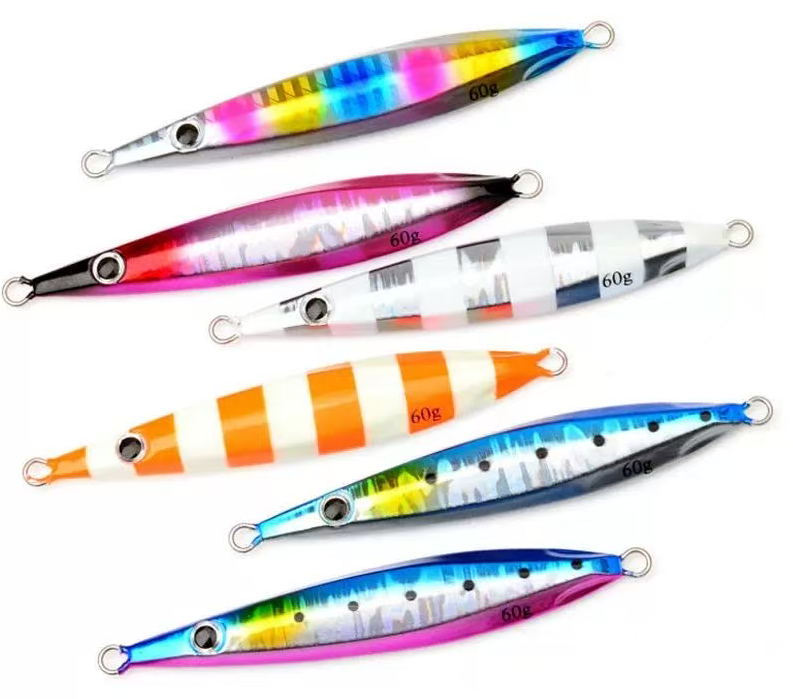 30g 40g 60g 80g Luminous Fast Jigging Lure Metal Jig Bait Saltwater Artificial Fishing Jigs – Metal Lure – view 1