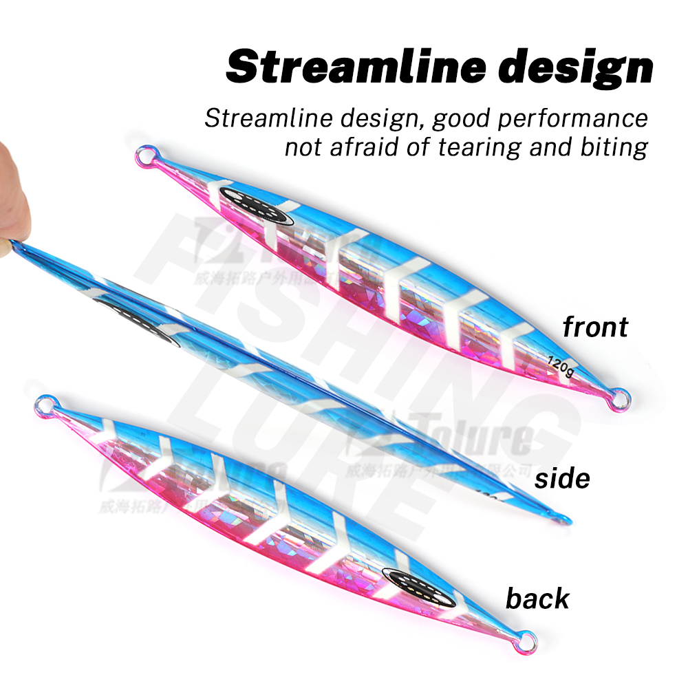 Cheery Cast Slow Pitch Metal Jig 120g 150g 200g 250g 300g Shore Jigging Saltwater Deep Sea Fishing Lure Slow Jig Lure – Metal Lure – view 4
