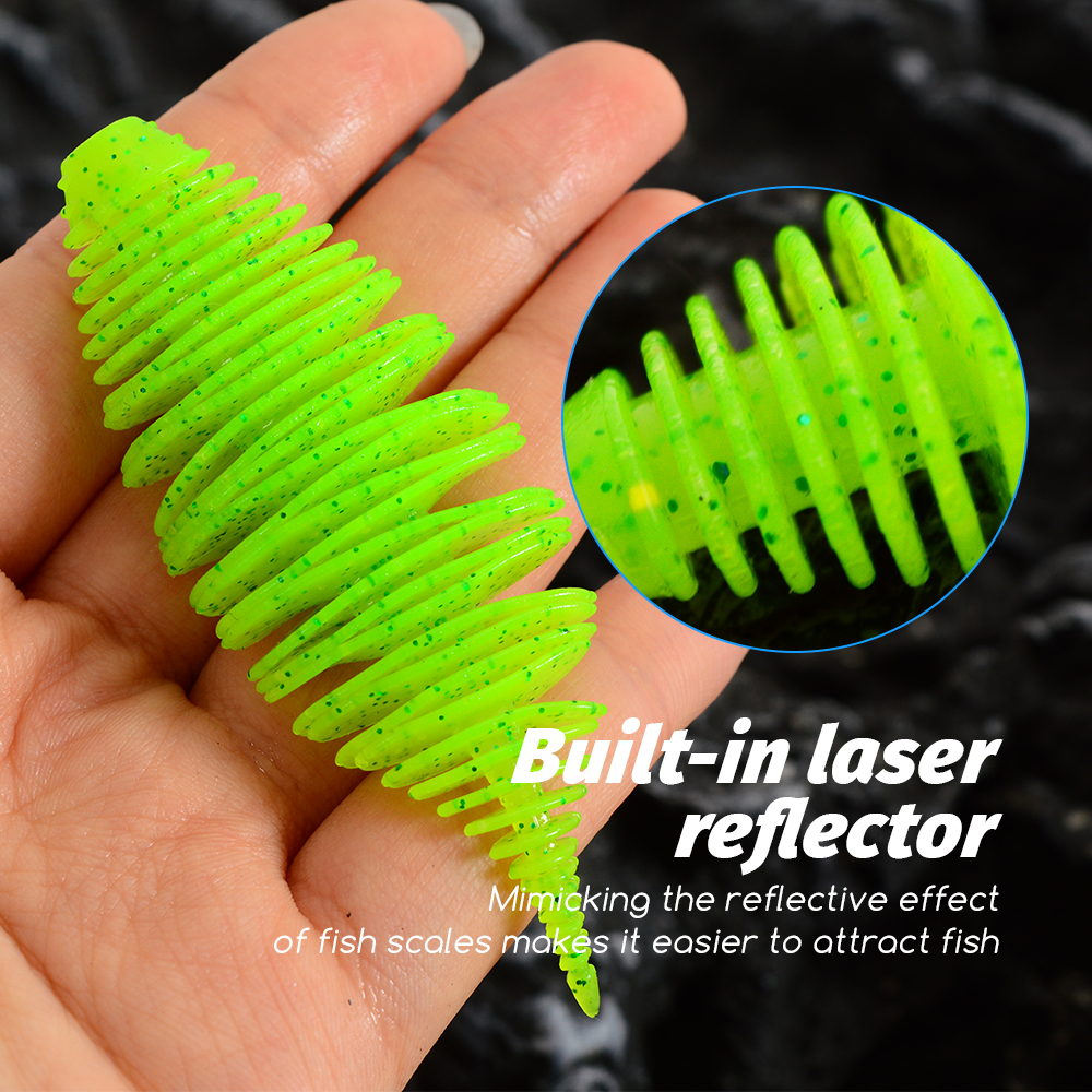 Cheery Hot Sale 8.2cm 6.5g Bellows Gill Soft Worm Fishing Lure Texas Rig Artificial Bass Pike Silicone Baits – Worms & Grubs – view 5