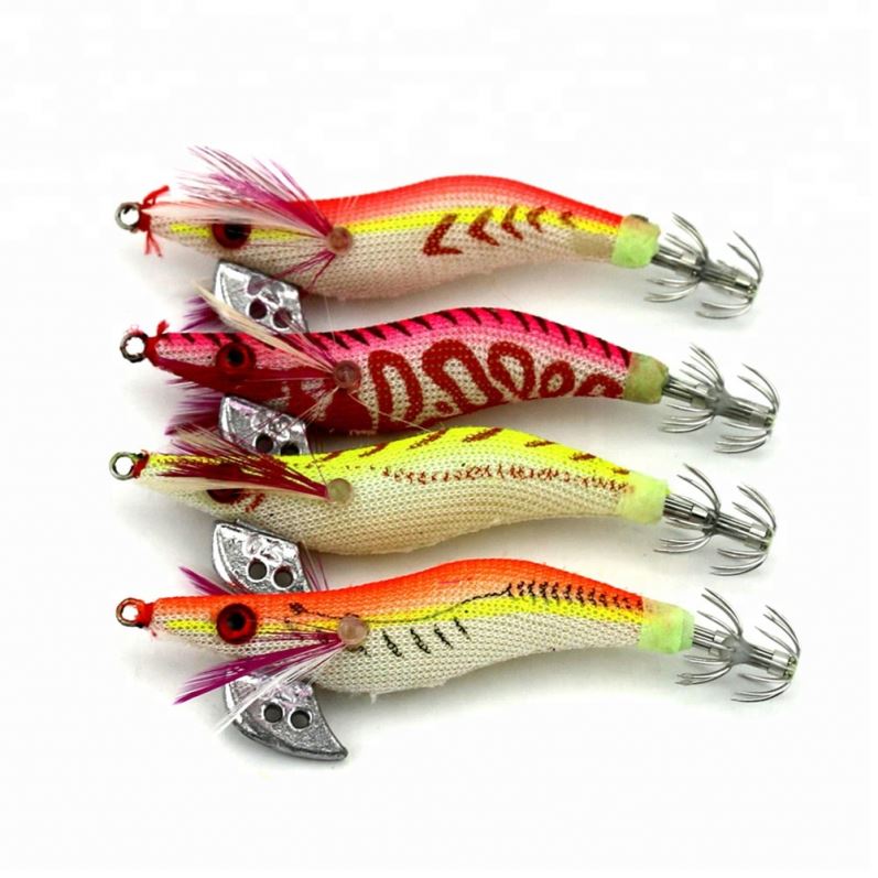 New Arrival Hot Sell Wholesale 2.0 Squid Jigs Fishing Lures Squid Hook Bait – Wood Shrimp – view 1