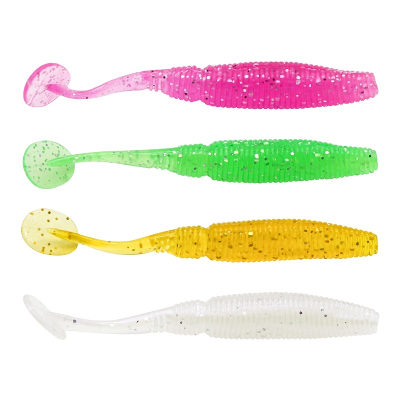 Fishing Lure T Tail 1kg 8cm Silicon Swim Baits Isca Artificial Worm Soft Bait Fish Wobblers Bass Carp Soft Lure – Worms & Grubs – view 5