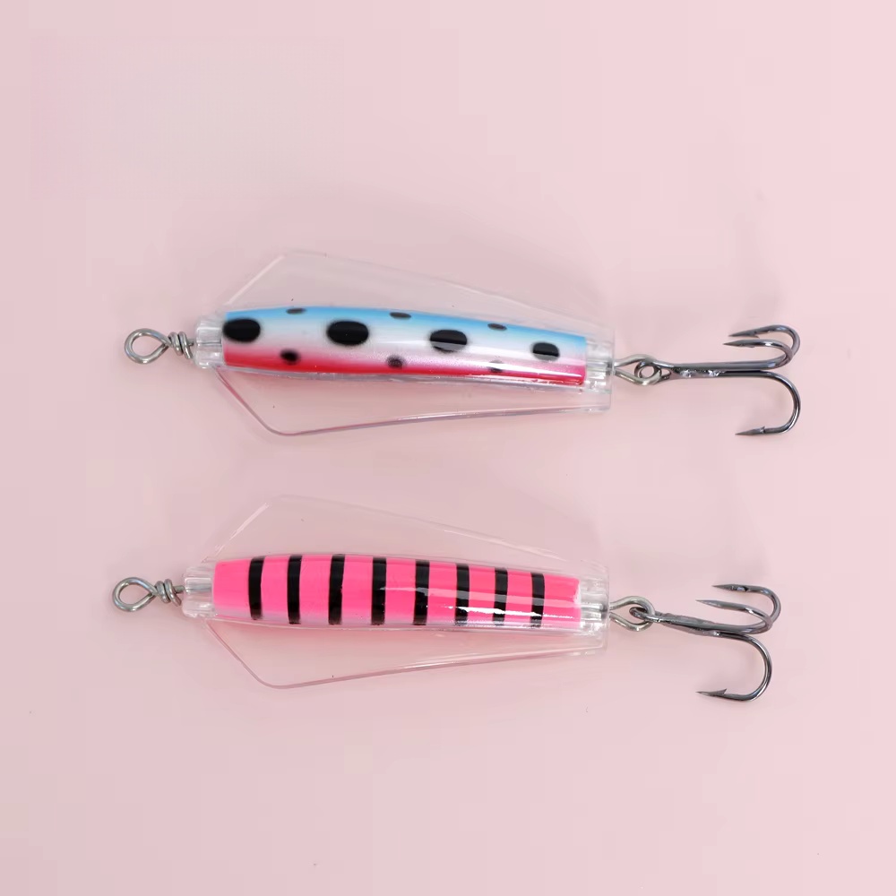 Factory ABS Plastic Ice Fishing Lure 11.5g WithTreble Fishing Hooks for Ice Fishing Saltwater Jigs – Metal Lure – view 2