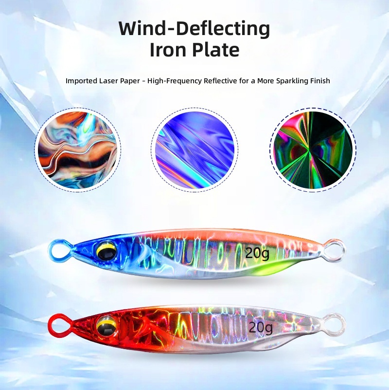 CHEERY Colorful 7g 10g 15g 20g 25g New Design Hard Sinking Sea Bass Fishing Lures Bodies Metal Lure Jig Slow Jig Lures – Metal Lure – view 4