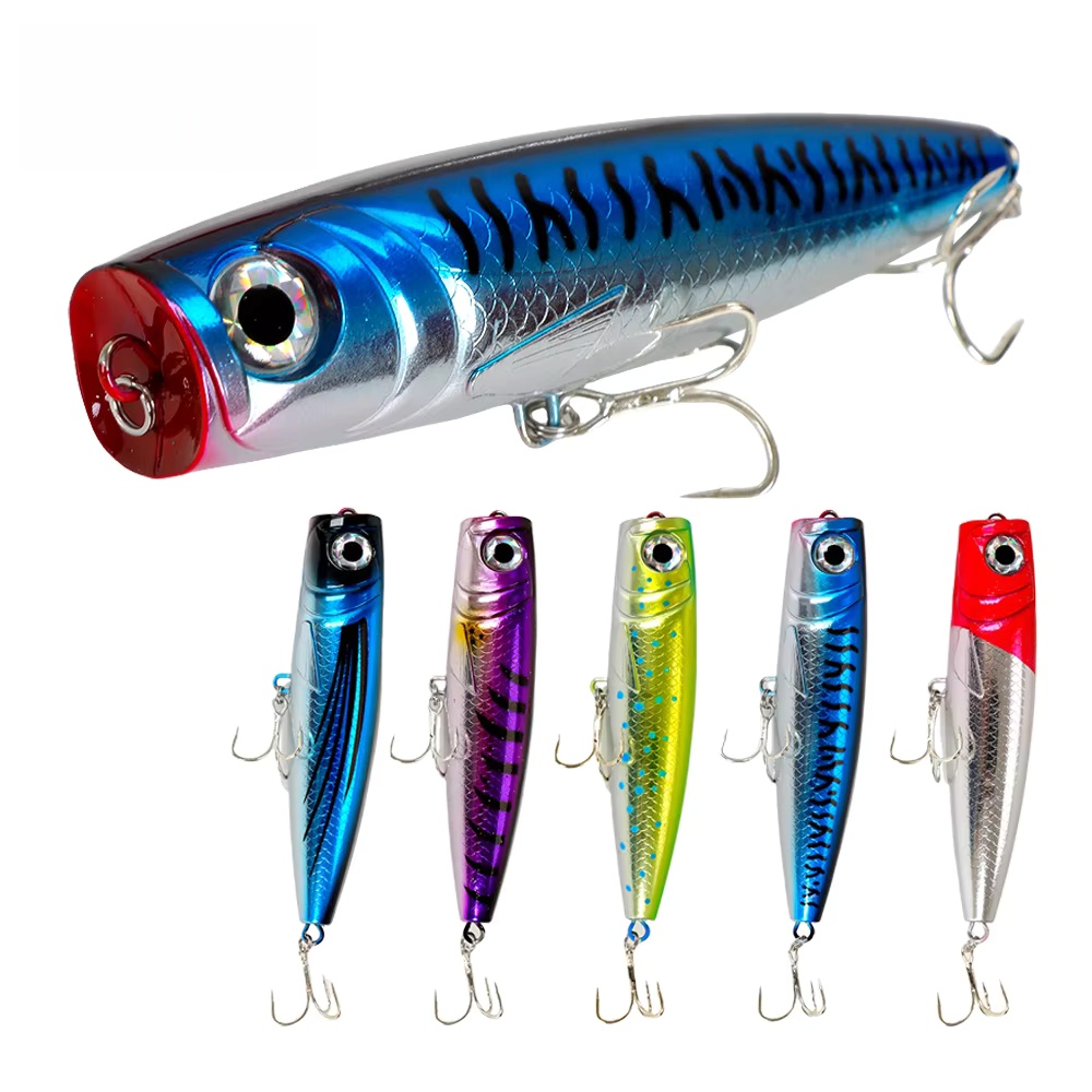 HOT Sale Best Popper Fishing Lures and Baits 130mm 58g Saltwater Trolling Lure Surface Topwater Casting Popper Lure – Popper – view 1