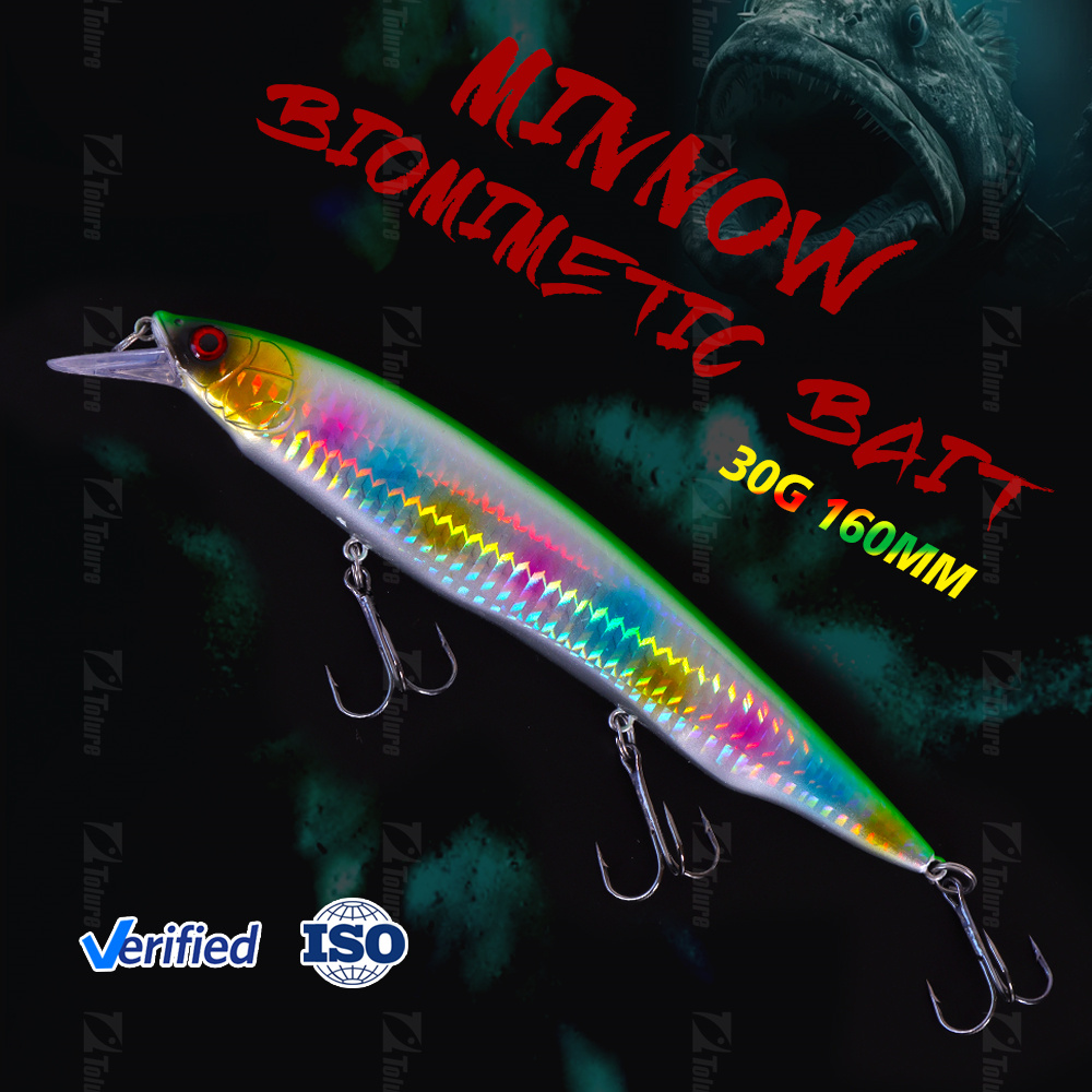 Floating Minnow Lure 30g 160mm Japan Artificial Hard Fishing Lure Sea Bass Tuna Pike Bait Minnow Japan Jigging Lure – Minnow – view 3