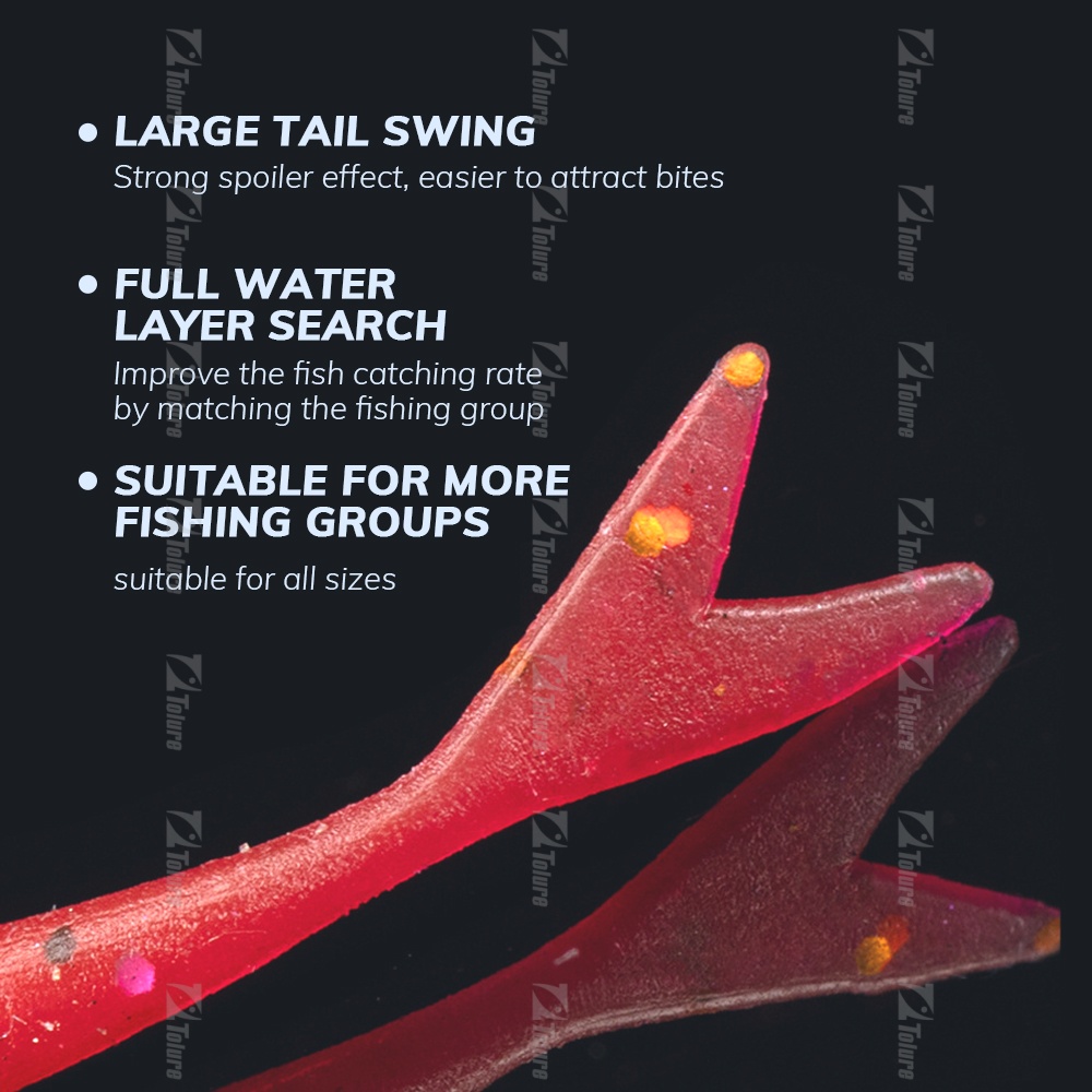 Soft TPR Lures 15pcs/pack Swim Baits 40mm 0.28g Artificial Soft Bait Fish Wobblers Soft Bait Lures – Worms & Grubs – view 4