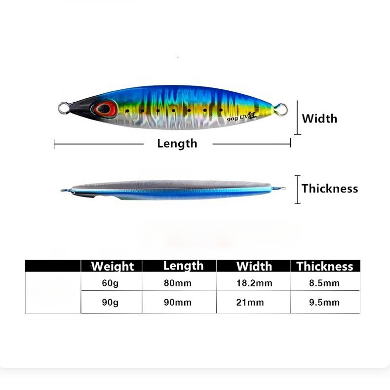 Cheery OEM Free Sample Sea Fishing Jigging Lure Japan Metal Bait Lead Slow Pitch Jigs for Saltwater Fishing – Metal Lure – view 2