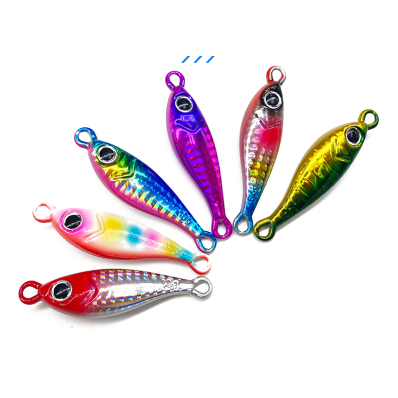 Cheery 5g-100g Trolling Hard Bait Bass Fishing Boat Tackle Saltwater Trout Jigging Lure Jigs for Pike Metal Cast Jig Set Spoon – Metal Lure – view 1