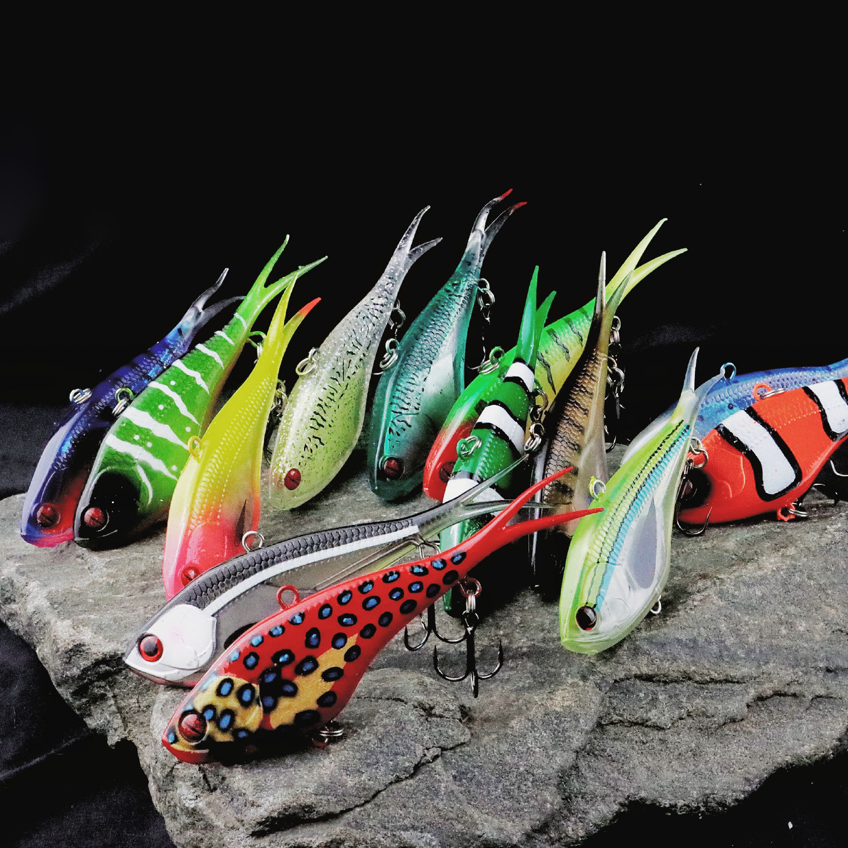 Cheery 130mm 60g Soft Vibes Fishing Lure Saltwater & Freshwater Sinking Fork-Tail Lead Bait for Perch for River Fishing – Worms & Grubs – view 5