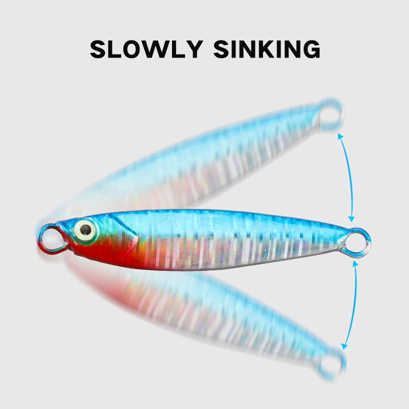 1.6g 3g 5color Micro-objects Mini Metal Bait Floating Stream Bait Horse Mouth Fish White Stripes Metal Jig Fishing Lure – Metal Lure – view 3